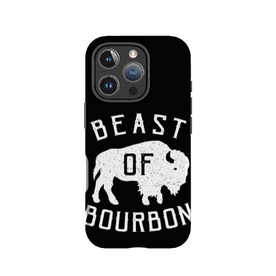 Beast of Bourbon Drinking Whiskey design Bison Buf IPhone Cases