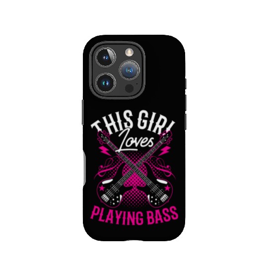 This Girl Loves Playing Bass Band Musician Guitar IPhone Cases