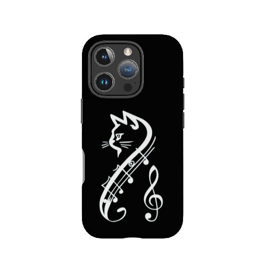 Cat Lovers Musical Cat Music Teacher or Musician IPhone Cases