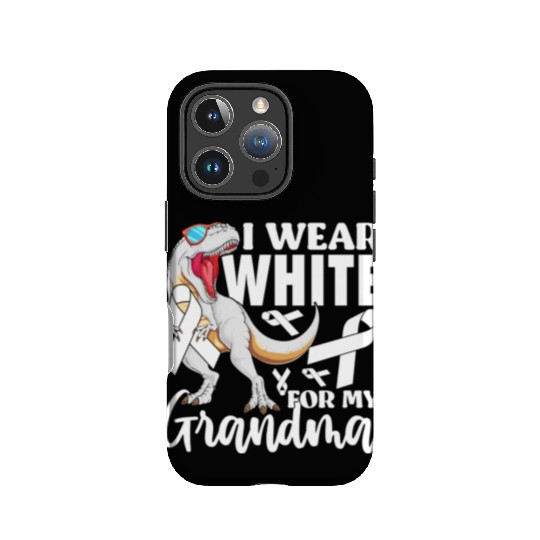 I Wear White For My Grandma Lung Cancer Awareness IPhone Cases