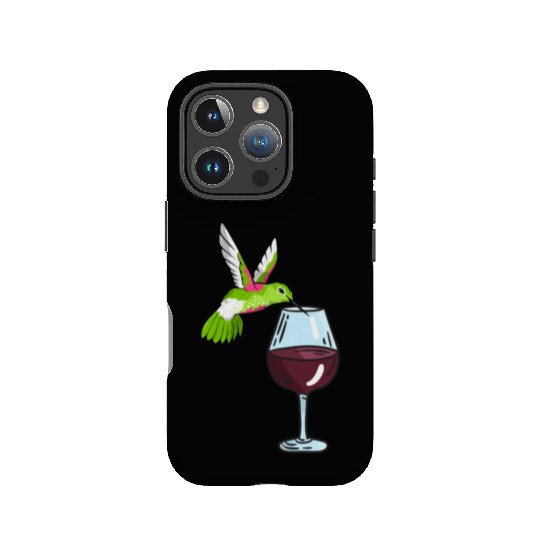 Hummingbird Drinking Wine Birdwatching Hummingbird IPhone Cases