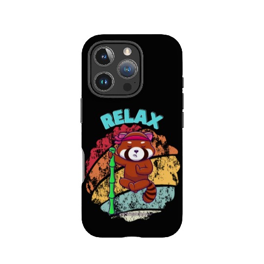 Relax Red Panda IPhone Cases