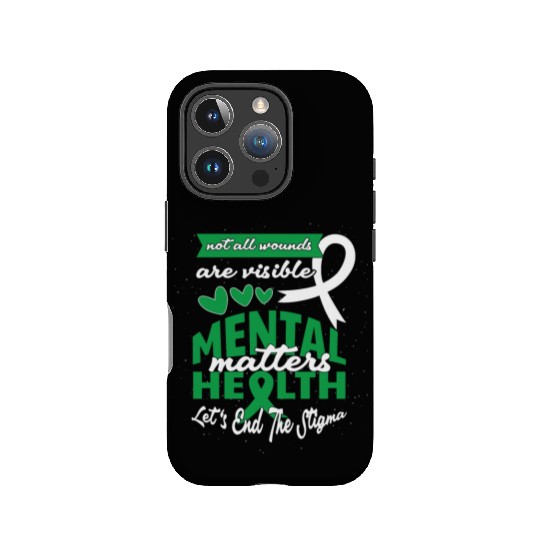 May Green Mental Health Awareness End Stigma IPhone Cases