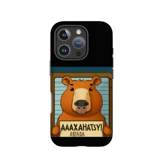 Capybara Mugshot Outlaw: Wanted for 93 Felonies Na IPhone Cases