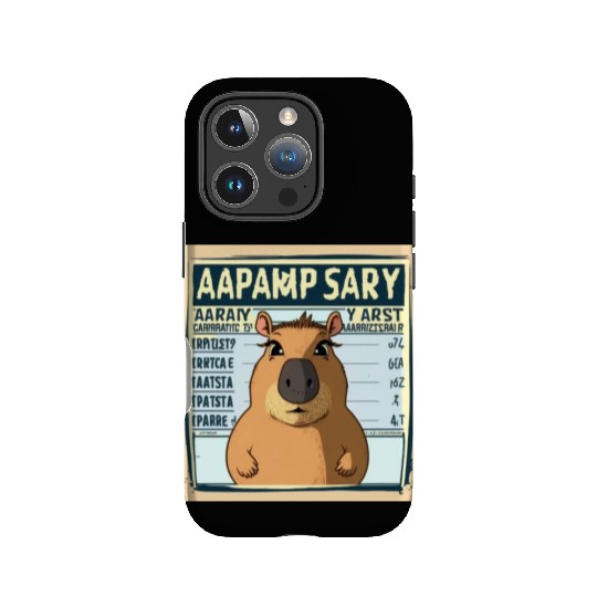 Wanted for 93 Felonies Na Capybara Mugshot Outlaw IPhone Cases