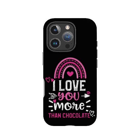 I love you more than chocolate IPhone Cases