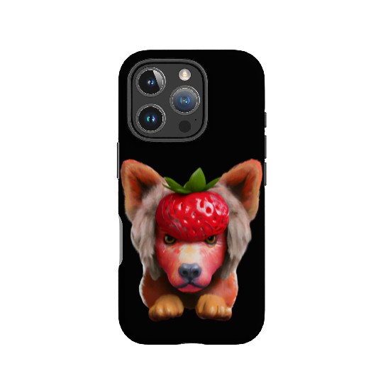 Strawberry dog dog IPhone Cases