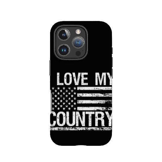 Soldier i love my country military army veteran IPhone Cases