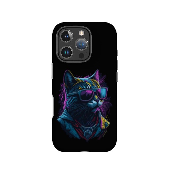 Hip Hop Cat Playing Cool with Sunglasses IPhone Cases
