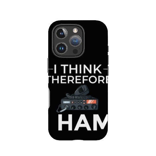 Think Therefore Ham Radio nostalgia IPhone Cases