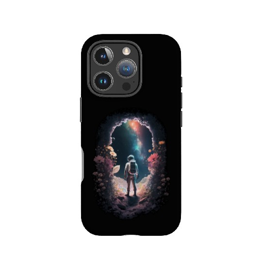 Astronaut Gazing at Stars Surreal Sci-Fi Universe IPhone Cases