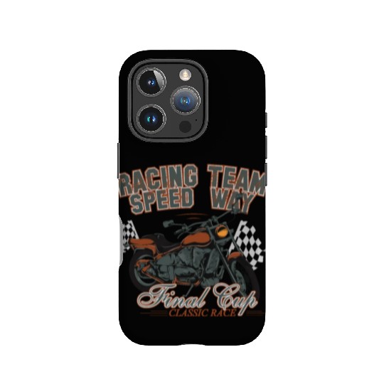 MOTORCYCLE, RACING TEAM SPEED WAY IPhone Cases