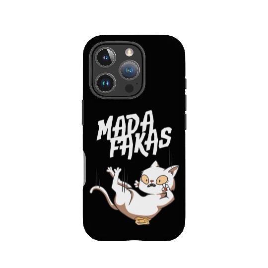 Clumsy Cat I Madafakas I White Cat IPhone Cases