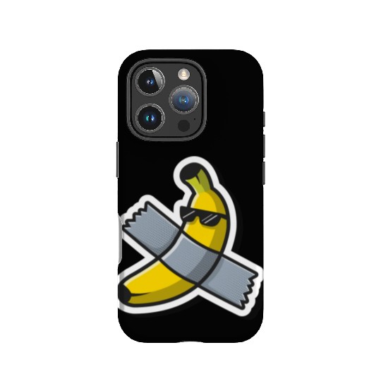 Cute Banana Art Using Glasses IPhone Cases
