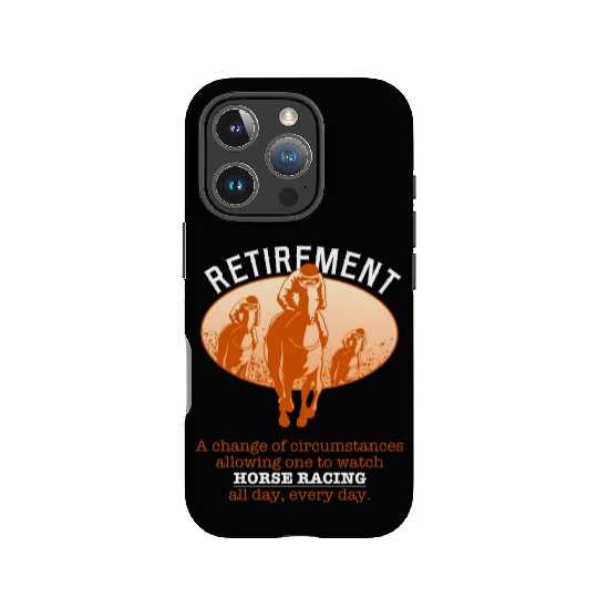 Retirement Plan Horse Racing IPhone Cases