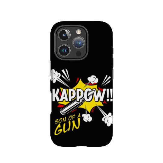 Kappow Bullets Gun Explosion Big Bang Aesthetic IPhone Cases