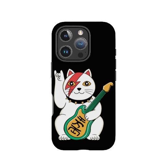Lucky Cat Guitar Guitarist IPhone Cases