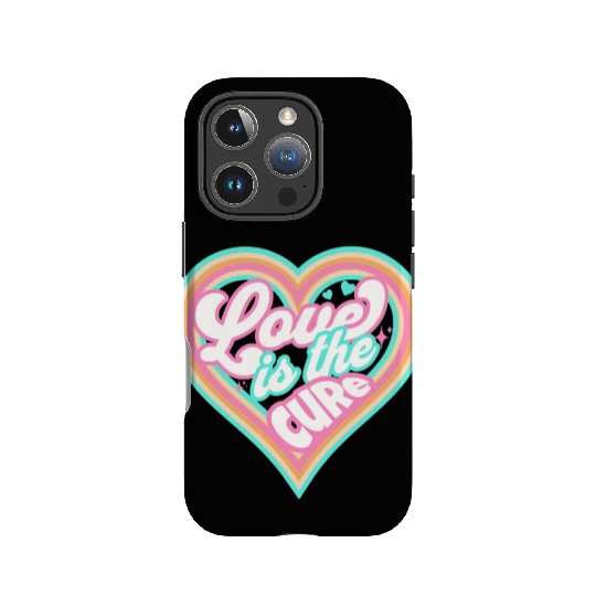 LOVE IS THE CURE (pink) IPhone Cases