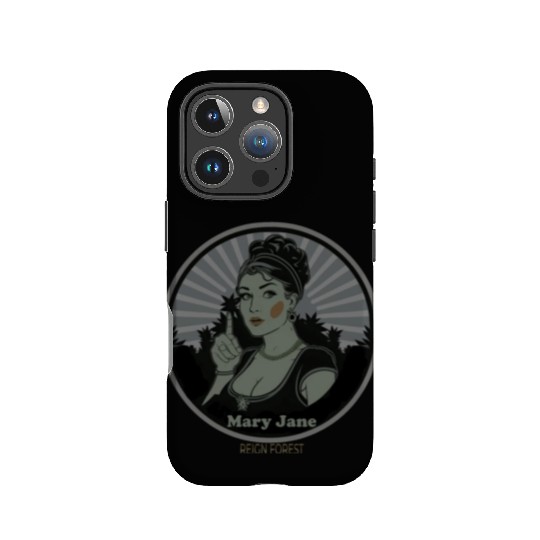 Mary Jane Lady Marijuana Funny Graphic IPhone Cases