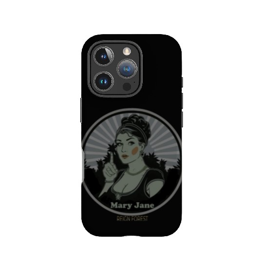 Mary Jane Lady Marijuana Funny Graphic IPhone Cases