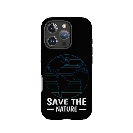 Minimalist Save Nature Oceans Day Earth Day IPhone Cases