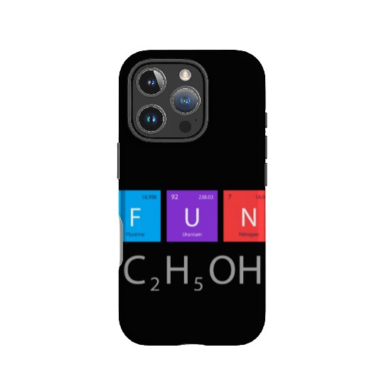 Alcohol Ethanol Formula Chemistry Elements Drink IPhone Cases