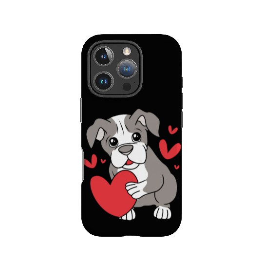 Cute Heart Puppy Boston Terrier Dog IPhone Cases