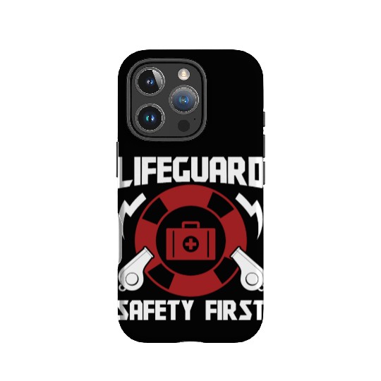 Lifeguard safety first pool guard sea rescuer IPhone Cases