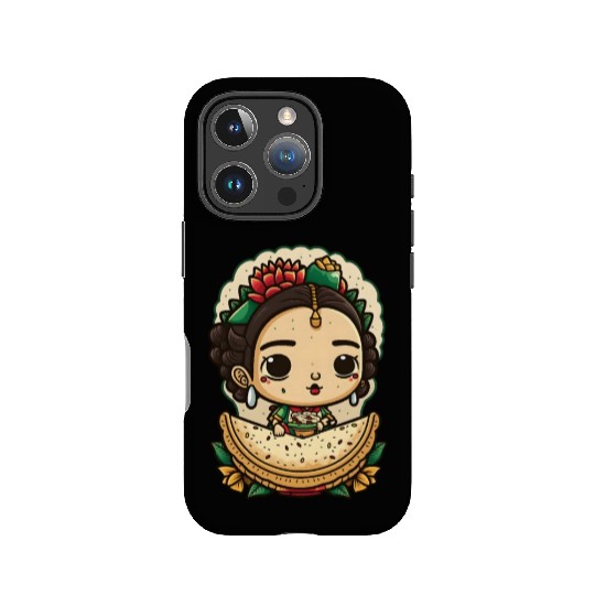 Frida Kahlo & Tacos Cinco De Mayo Mexican Fiesta IPhone Cases