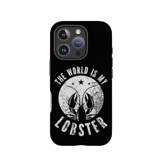 The World Is My Lobster Funny Vintage Graphic IPhone Cases