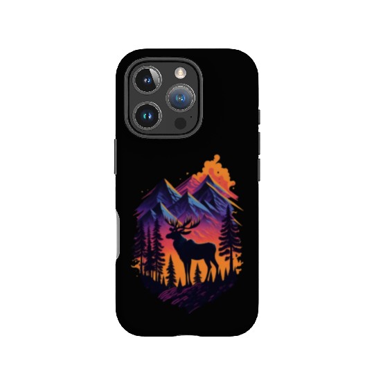 Moose in the Mountain IPhone Cases