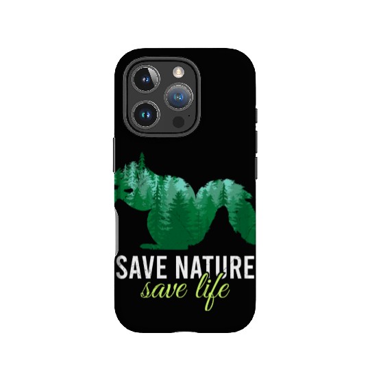Save Nature Save Life Design environment IPhone Cases