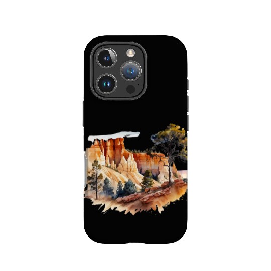 Bryce Canyon Watercolor Wonderland IPhone Cases