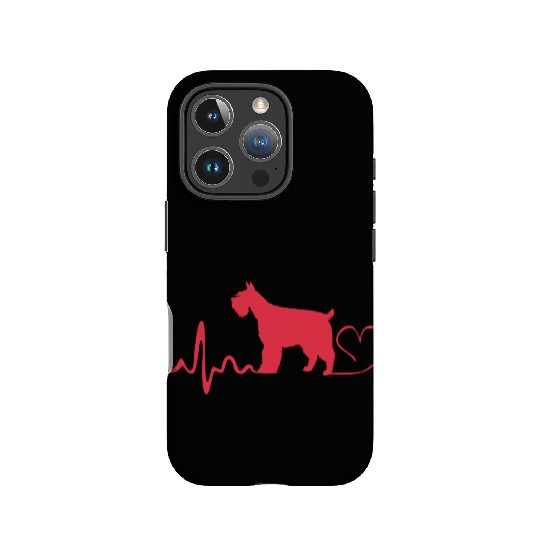Schnauzer Dog Heartbeat Miniature Schnauzer IPhone Cases