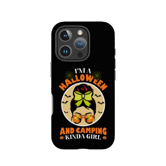 Im a Halloween And Camping Kinda Girl Trick or Tre IPhone Cases