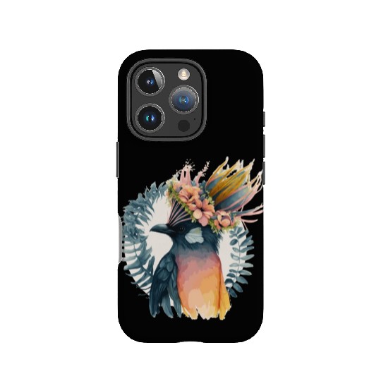 Cute Bird Of Paradise Bird Flower Crown Pet Birds IPhone Cases