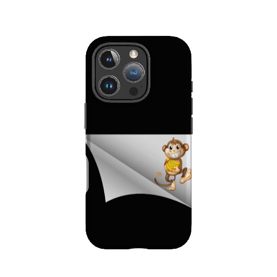 the monkey under the patch IPhone Cases