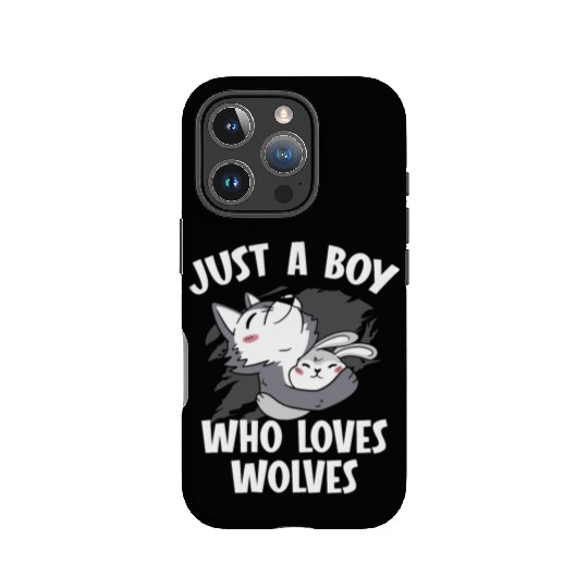 Just A Boy Who Loves Wolves Werewolf Wolf Lover IPhone Cases