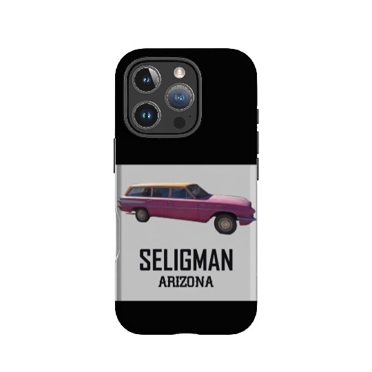 Old car city of Seligman in Arizonna, US Route 66 IPhone Cases