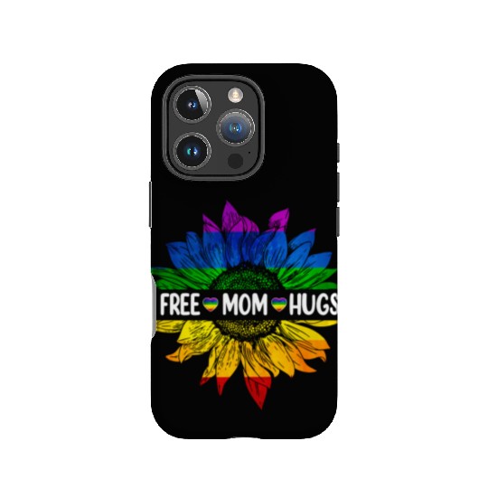 Rainbow Free Mom Hugs Gay Pride Lgbt Daisy Flower IPhone Cases