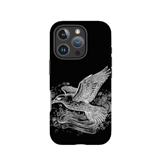 Elegant Flying Seagull Over The Water IPhone Cases