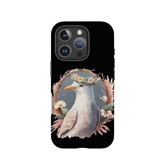 Seagull Bird Flower Crown Floral Seabirds IPhone Cases