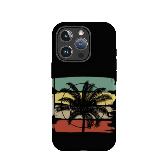 Lahaina Maui Hawaii Palm Tree Retro Artistic IPhone Cases