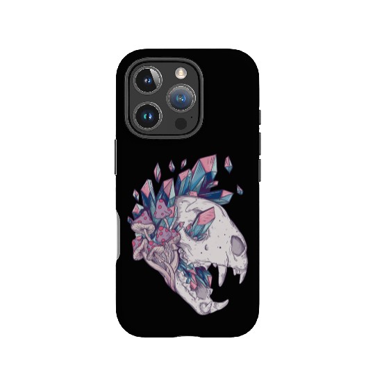 Crystal Cat Skull IPhone Cases