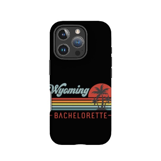 Wyoming Bachelorette, Palm Trees & Vintage Sunset IPhone Cases