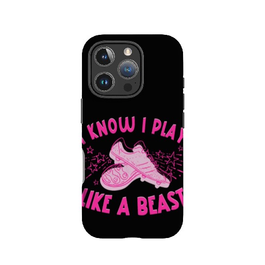 I Know I Play Like a Beast Football Cleats Sports IPhone Cases