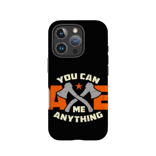 Axe Throwing You Can Axe Me Bullseye Axe Thrower IPhone Cases