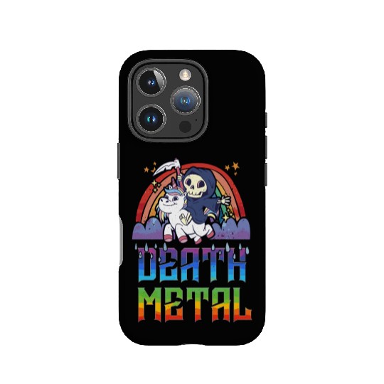 Death Metal & Unicorn Rainbow IPhone Cases