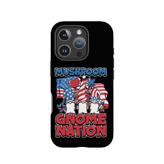 Mushroom Shrooming Us Flag Mushroom Gnome IPhone Cases