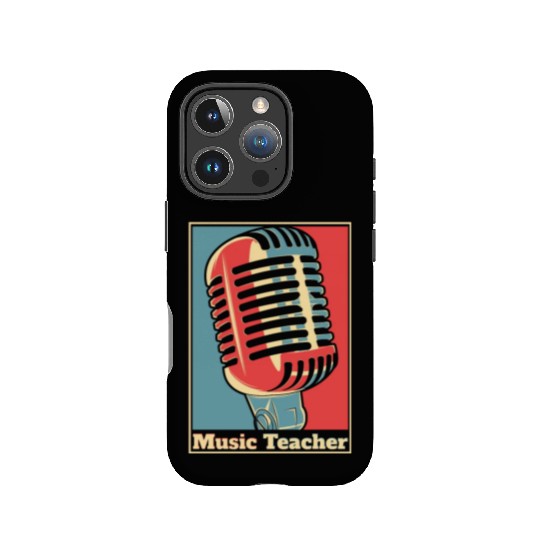 Music Teacher Poster IPhone Cases